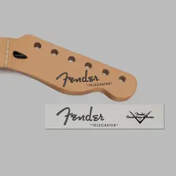 FENDER TELE WATERSLIDE GUITAR HEADSTOCK DECALS WITH CS LOGO (SET OF 2)