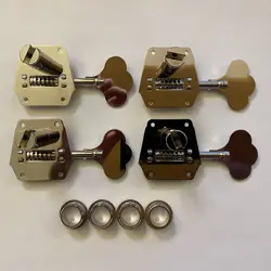 FENDER AMERICAN VINTAGE REISSUE PRECISION/JAZZ BASS TUNERS - SET OF 4 - (NICKEL)