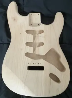 4 UNFINISHED STRATOCASTER BODY - ALDER - SSS ROUTING “FITS@FENDER SPECS”