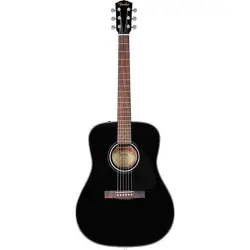 FENDER CD-60 DREADNOUGHT V3 ACOUSTIC GUITAR BLACK W/ CASE