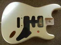 GENUINE FENDER LONESTAR STRATOCASTER HSS BODY RARE BLIZZARD PEARL CONTOUR HEEL