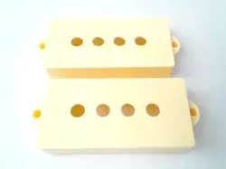 TRUE CUSTOM SHOP® VINTAGE CREAM BRIDGE & NECK PICKUP COVERS FOR FENDER P BASS