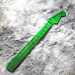 GREEN FENDER STRATOCASTER FLAME NORTH AMERICAN MAPLE LIGHT ELECTRIC GUITAR NECK