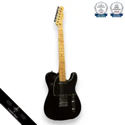FENDER PLAYER TELECASTER BLACK MAPLE NECK ELECTRIC GUITAR -  JP