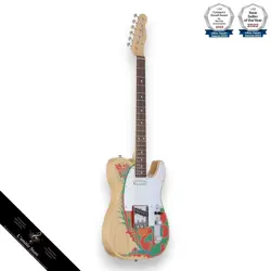 FENDER JIMMY PAGE TELECASTER NATURAL ASH BODY MAPLE NECK  GUITAR JP