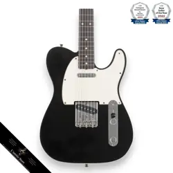 FENDER AMERICAN VINTAGE '62 CUSTOM TELECASTER BLACK ALDER BODY ROSEWOOD NECK JP