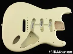 FENDER AV II AMERICAN VINTAGE 61 STRATOCASTER BODY, 1961 STRAT OLYMPIC WHITE