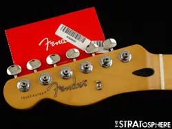 LEFTY FENDER PLAYER II TELECASTER TELE NECK W/ TUNERS ROLLED EDGES 