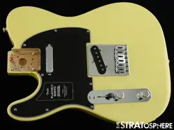 LEFTY FENDER PLAYER II TELECASTER TELE, LOADED BODY MODERN ALDER HIALEAH YELLOW