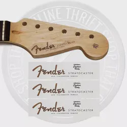 FENDER STRAT WATERSLIDE GUITAR NECK HEADSTOCK DECALS (SET OF 3)