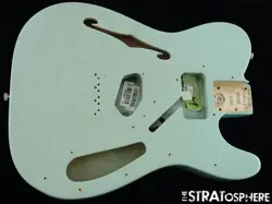 FENDER FSR AMERICAN PROFESSIONAL II TELE THINLINE BODY, TELECAST ASH DAPHNE BLUE