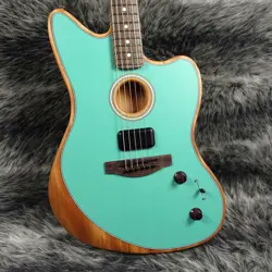 ELECTRIC ACOUSTIC GUITAR FENDER ACOUSTASONIC PLAYER JAZZMASTER ICE BLUE