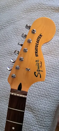 SQUIER BY FENDER VINTAGE MODIFIED STRATOCASTER NECK ROSEWOOD 70S BIG HEADSTOCK