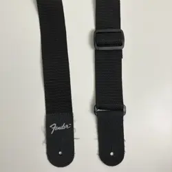 ROCK BAND /GUITAR HERO REPLACEMENT FENDER GUITAR STRAP - BLACK, PRE-OWNED
