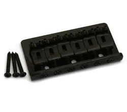 BLACK FIXED GUITAR BRIDGE FOR HARDTAIL FENDER STRATOCASTER/STRAT® SB-0100-003