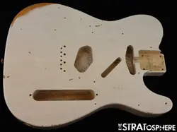 FENDER USA CUSTOM SHOP 1963 RELIC TELECASTER BODY TELE NITRO WHITE BLONDE