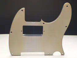 AGED WHITE 3-PLY 8-HOLE PICKGUARD FITS FAT HUMBUCKER TELECASTER TELE