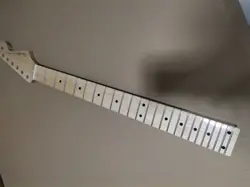 24 FRET STRAT ELECTRIC GUITAR NECK MAPLE FOR DIY FENDER REPLACE GLOSS