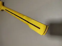 22 FRET STRAT ELECTRIC GUITAR NECK MAPLE FOR DIY FENDER REPLACE BIG HEAD YELLOW