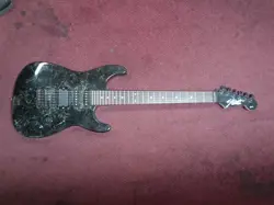 VINTAGE LIMITED EDITION 1989 FENDER HM STRAT ELECTRIC GUITAR _ BLACK STONE_