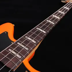 FENDER MIKE KERR JAGUAR BASS TIGER'S BLOOD ORANGE ELECTRIC USED