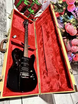 1985 FENDER CONTEMPORARY TELECASTER MIJ JAPAN BLACK WITH HARD CASE !