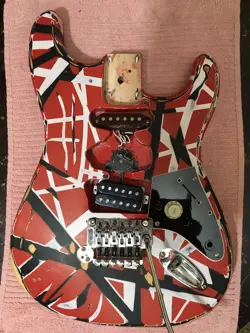 FENDER STRATOCASTER EVH STRIPES FLOYD ROSE BODY