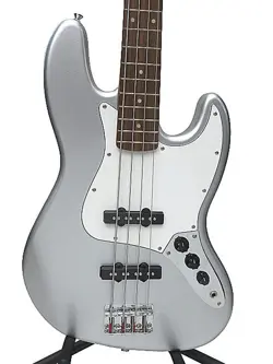 SQUIER BY FENDER AFFINITY JAZZ BASS SLICK SILVER LAUREL FINGERBOARD USED