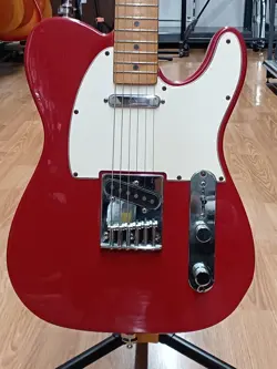 FENDER MEXICO TELECASTER USED 1996 ALDER BODY MAPLE NECK/FINGERBOARD CANDY RED
