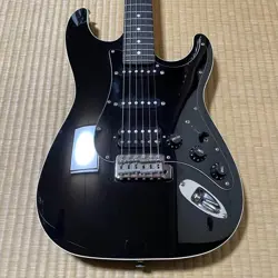 FENDER JAPAN AERODYNE STRATOCASTER GUITAR BLACK S/S/H MEDIUM SCALE