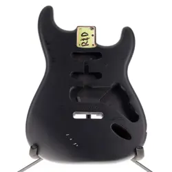 FENDER AMERICAN STRATOCASTER BODY ALDER SATIN BLACK FINISH