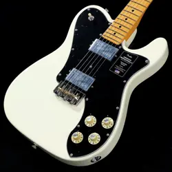 FENDER AMERICAN PROFESSIONAL II TELECASTER DELUXE MAPLE OLYMPIC WHITE WEIGHT: 3.