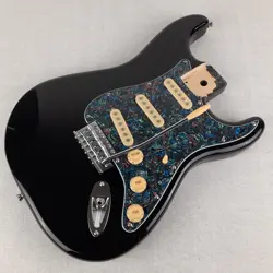 BLACK STARCASTER STRATOCASTER LOADED 45MM GUITAR BODY ~ GUYKER TREMOLO