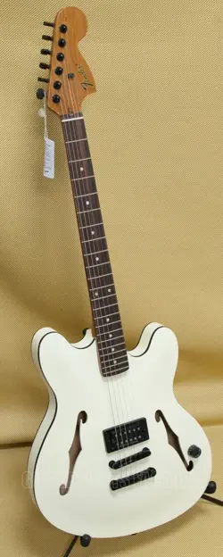 026-2370-505 FENDER TOM DELONGE STARCASTER SEMI-HOLLOW GUITAR SATIN OLYMPIC