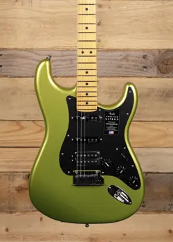 FENDER AMERICAN ULTRA II STRATOCASTER HSS ELECTRIC GUITAR SOLAR FLARE W/  CASE