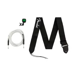 NEW FENDER ACCESSORIES BUNDLE PACK - CABLE/TUNER/STRAP
