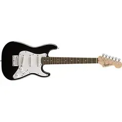 SQUIER BY FENDER ELECTRIC GUITAR MINI STRAT LAUREL FINGERBOARD BLACK