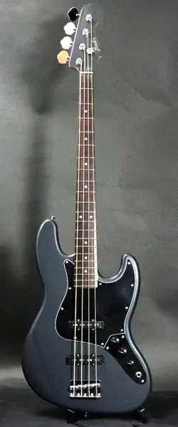 FENDER FSR HYBRID II JAZZ BASS WITH MATCHING HEAD CHARCOAL FROST METALLIC