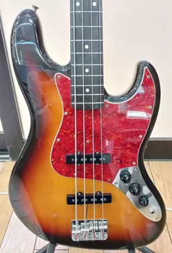 FENDER JAPAN JAZZ BASE USED 1987-1988 MAPLE NECK ROSEWOOD FINGERBOARD SUNBURST