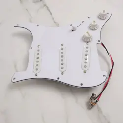 SSS PREWIRED LOADED PICKGUARD SINGLE COIL ALNICO 5 PICKUPS FOR FENDER ST GUITAR