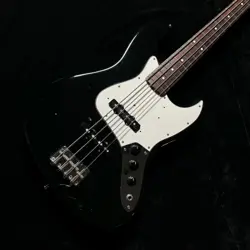 FENDER JAPAN JB62 JAZZ BASS  BLACK WHITE ELECTRIC BASS GUITAR USED FROM JAPAN