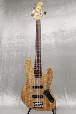 FENDER FSR MIJ HYBRID II 5STRING JAZZ BASS V MYRTLE TOP ALDER BACK NATURAL