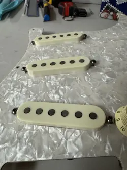 1991 FENDER AMERICAN STANDARD STRATOCASTER GUITAR PICKGUARD LOADED PICKUPS