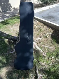 FENDER GUITAR BLACK MOLDED HARDSHELL CASE FOR USA STRAT TELE AMERICAN ELECTRIC 