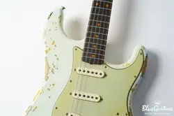 FENDER CUSTOM SHOP 1961 STRATOCASTER HEAVY RELIC - SUPER FADED AGED SONIC BLUE S