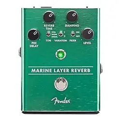 USED  FENDER MARINE LAYER REVERB PEDAL EFFECTOR W O BATTERIES
