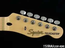 FENDER SQUIER AFFINITY SERIES TELECASTER NECK TUNERS, PARTS FOR TELE MN MAPLE.