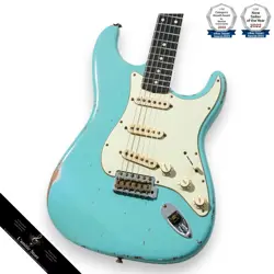 FENDER CUSTOM SHOP 1963 STRATOCASTER RELIC AGED DAPHNE BLUE  JOSEFINA CAMPOS