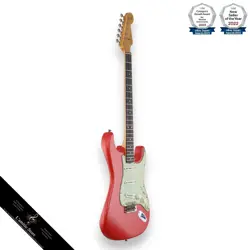 FENDER CUSTOM SHOP 62/63 STRATOCASTER JOURNEYMAN RELIC AGED FIESTA RED