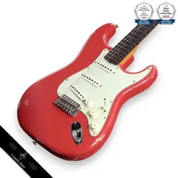 FENDER CUSTOM SHOP 1960 STRATOCASTER AGED FIESTA RED RELIC GUITAR 2018
